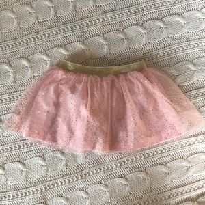 NEW Hanna Andersson Pink & Gold Soft Tulle Skirt